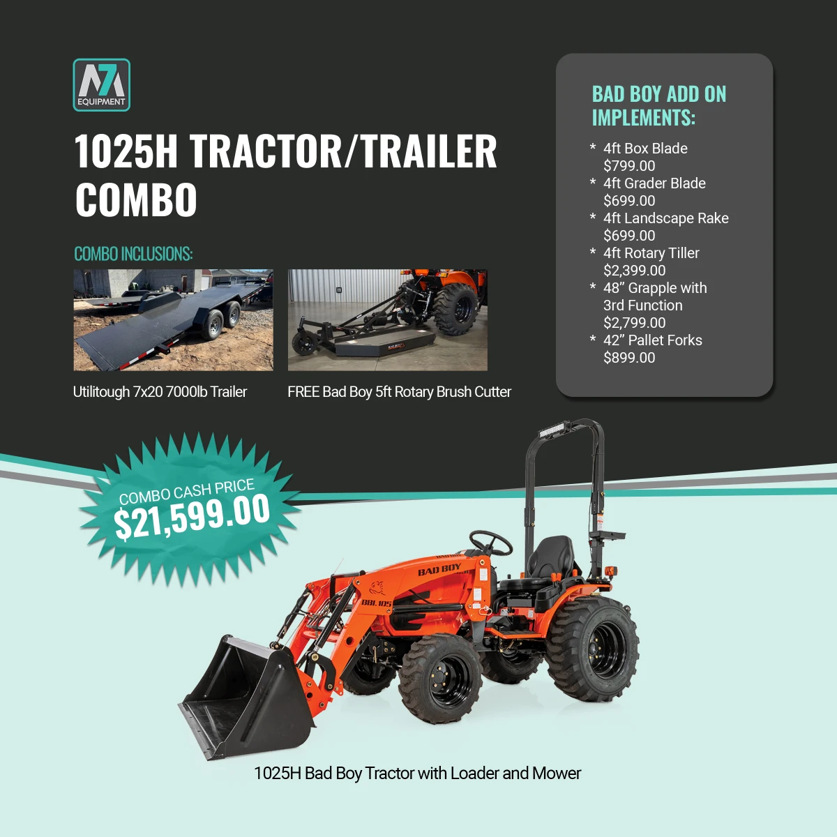 1022H Bad Boy Tractor